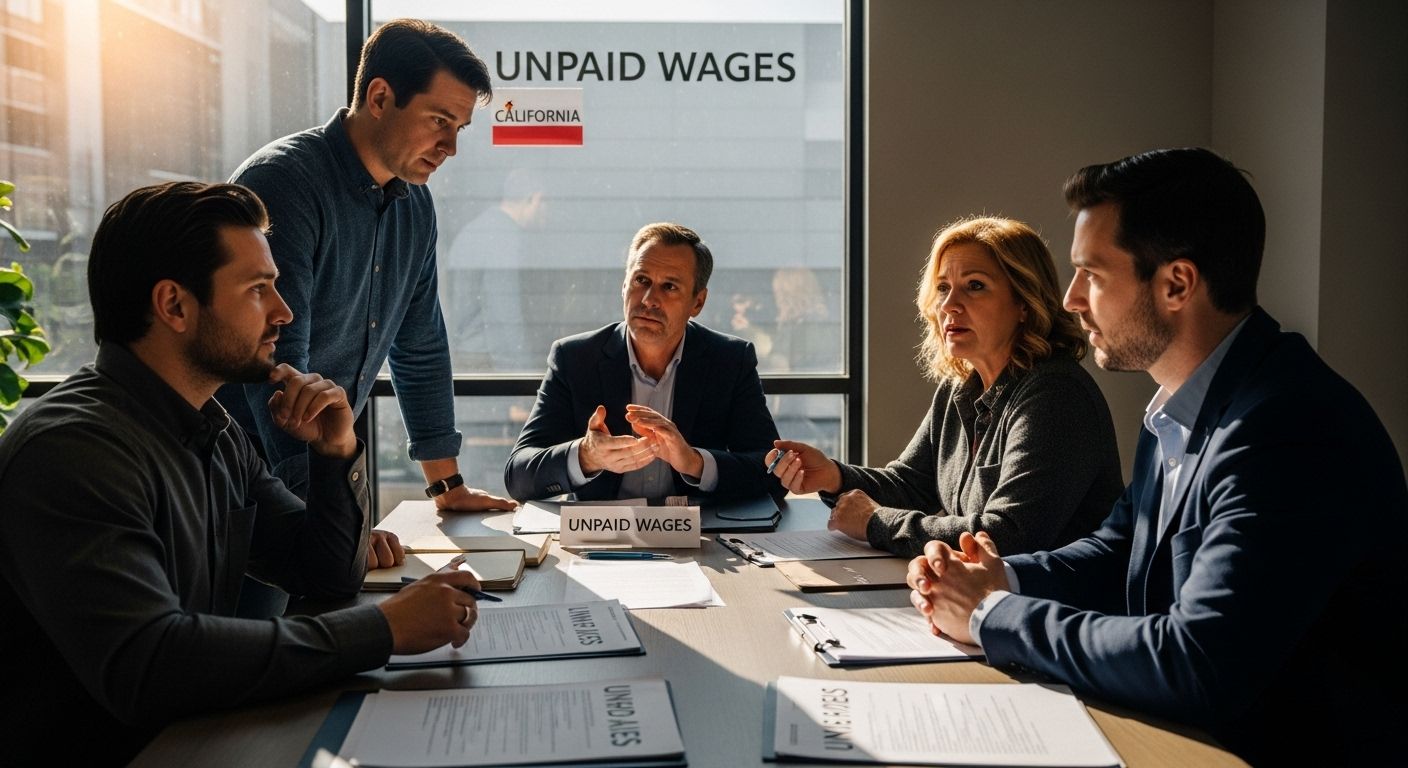 unpaid wages california