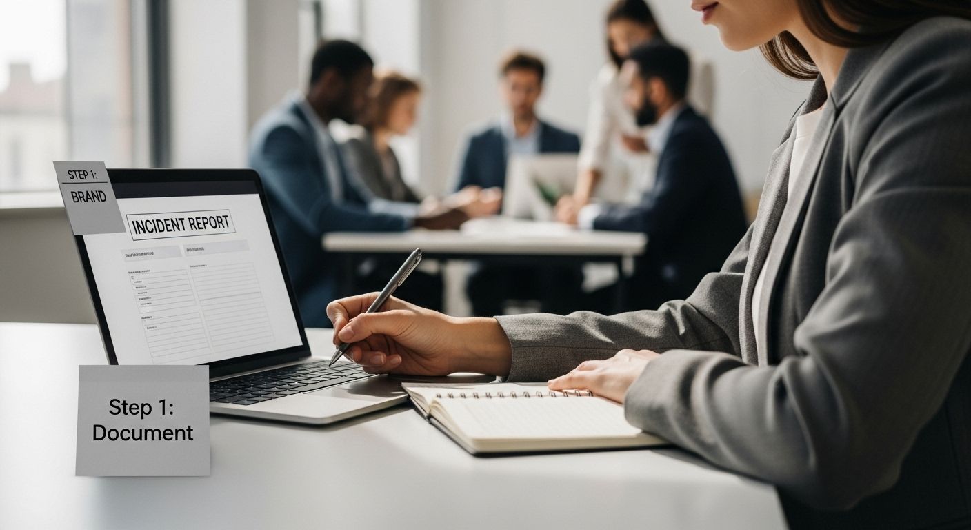 document workplace harassment step