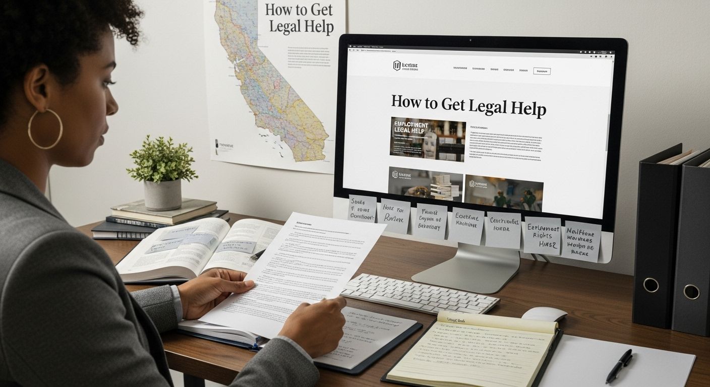 how to get legal help California