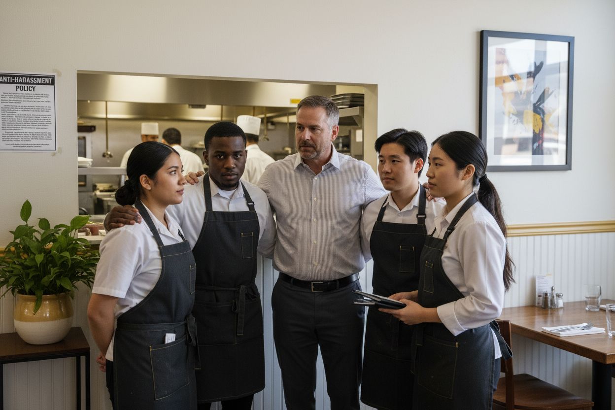 restaurant workplace meeting