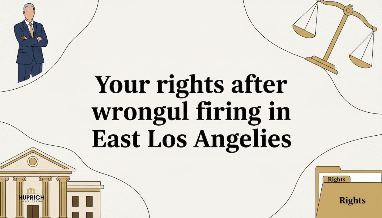 Decorative legal-themed title card illustration