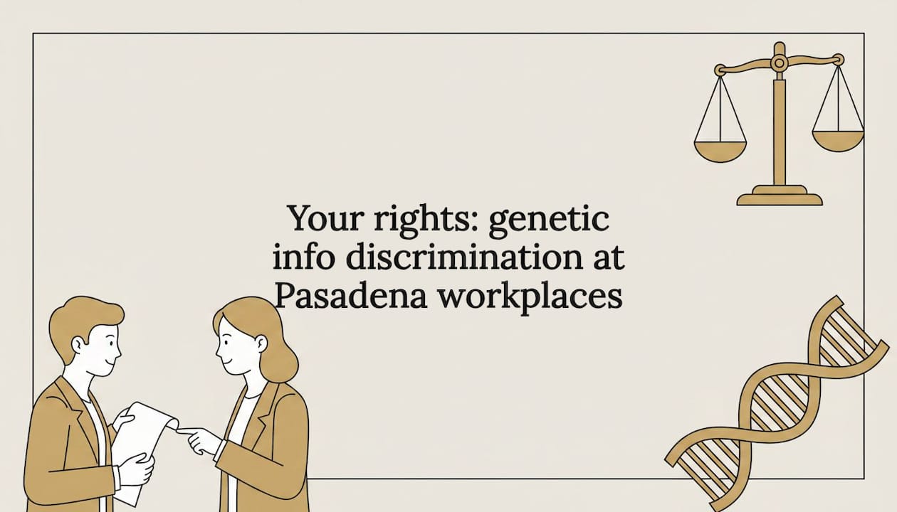 Title card with legal and DNA illustrations