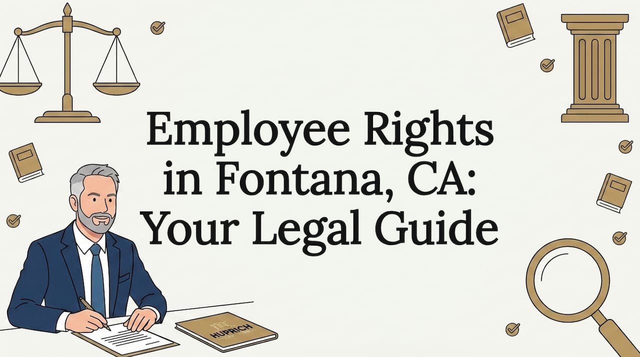 Decorative title card with legal icons