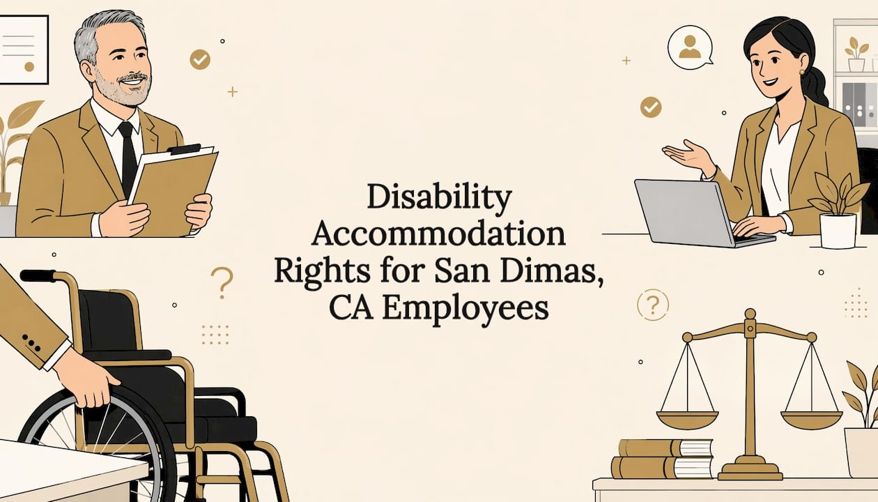 Decorative title card illustration for disability accommodations